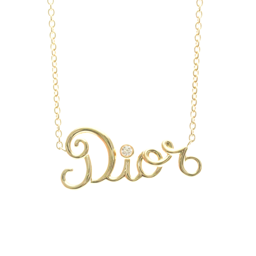 DIOR 18k Gold Diamond Necklace